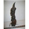 Image 2 : SM. CARVED AFRICAN FIGURINE W/HORN HEAD