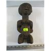 Image 1 : CARVED AFRICAN FIGURINE, KNEELING W/BOWL