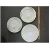 Image 1 : BELLEEK 3 SHAMROCK PLATES, 9.5", 9 3/4" & 10", 3RD MARK & 6TH MARK