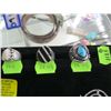 Image 2 : 3 SILVER RINGS, 1 MARKED STERLING