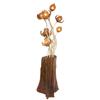 Hand Crafted Teak Stump & Coconut Lamp (DEC-280)