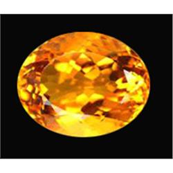 24.3ct Exquisite Golden Yellow Oval Cut Citrine (GEM-11972A)