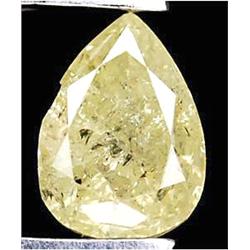  0.29ct Pear Cut Unheated Yellow Diamond (GEM-12003)