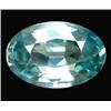 1.18ct Top AAA Oval Cut Blue Green Zircon VS (GEM-12602)