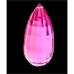 13.9ct Lovely Pink Briolette AAA Topaz (GEM-12934A)