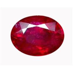 2.15ct Top Red Natural Ruby Oval 8X6mm (GEM-13473A)