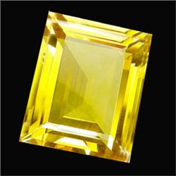 34.95ct  Ravishing Octagon Cut Golden Yellow Citrine (GEM-14856)