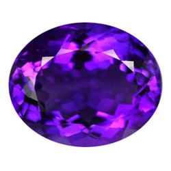 20.8ct Awesome Oval Cut AAA Purple Amethyst Uruquay (GEM-15265)