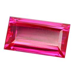 13.79ct Extreme Top Red Pink Bagette Topaz  (GEM-15581)