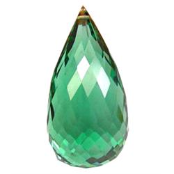 23.50ct Charming Briolette Drilled Green Amethyst (GEM-15681)