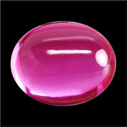 25.65ct Ravishing Oval Cab Top Hot Pink Topaz Brazil (GEM-15702)