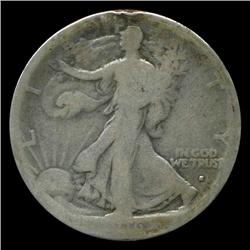 1916S Walking Liberty Half Obverse MM Circulated (COI-4356)