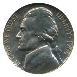1964D Jefferson Nickel Graded MS68 (COI-4506)