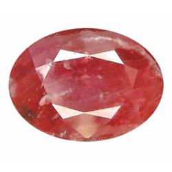 17.33ct Oval Cut Red Padparascha Sapphire Nigeria (GEM-10357)