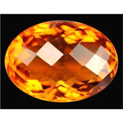14.60ct Uncommon AAA Orange Oval Cut Citrine (GEM-11976)