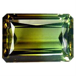 22.10ct Awesome Bi-Color Tourmaline Gold Green Quartz Gem (GEM-15067)