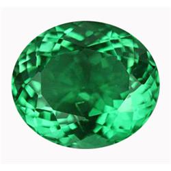 16.6ct Oval Facet Intense Emerald Green Amethyst Rare (GEM-15277)