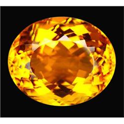 36.45ct Big Size Oval Cut Golden Yellow Citrine Brazil (GEM-15532)