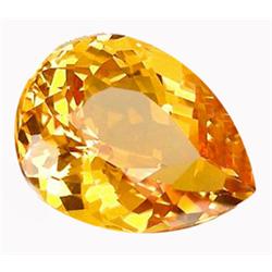 15.40ct  Extreme Pear Golden Yellow Citrine (GEM-15586)