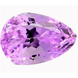 10.78ct  Wonderful Natural Rich Pink Kunzite Pear  (GEM-15802)
