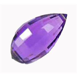12.4ct Excellent Briolette Purple AAA Amethyst (GEM-15939B)