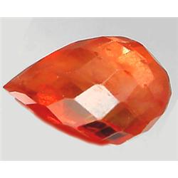 2.10ct RARE Briolette Cut Orange Red Padparascha Sapphire (GEM-7243)