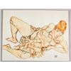 Image 2 : Austrian Watercolor on Paper Signed Egon Schiele