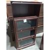 Image 2 : Beautiful Wooden 4 cupboard storage cabinet with glass panels