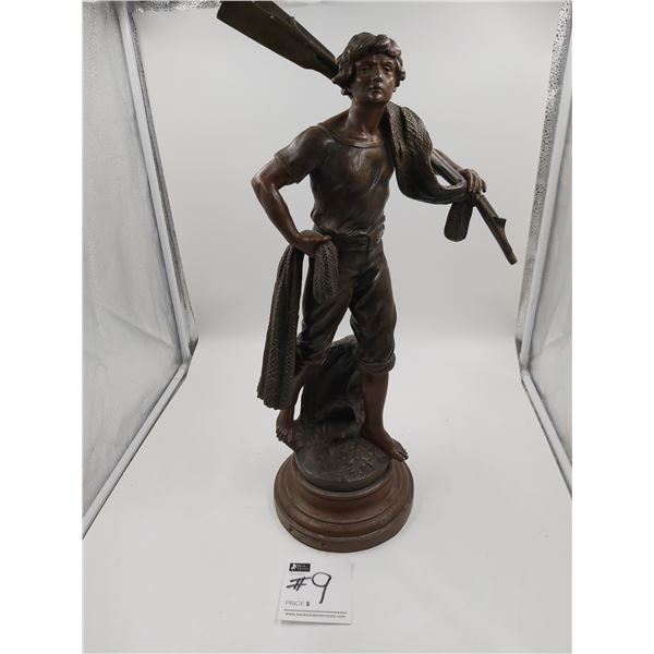 Francois Moreau "Retour de Peche"  Statue