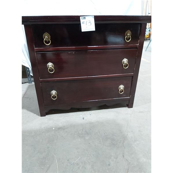 Charming Wooden Chest of Drawers with Lion Brass like Handles