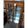 Image 1 : Wooden China Cabinet with Mirrored back and glass shelves and doors