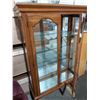 Image 3 : Wooden China Cabinet with Mirrored back and glass shelves and doors