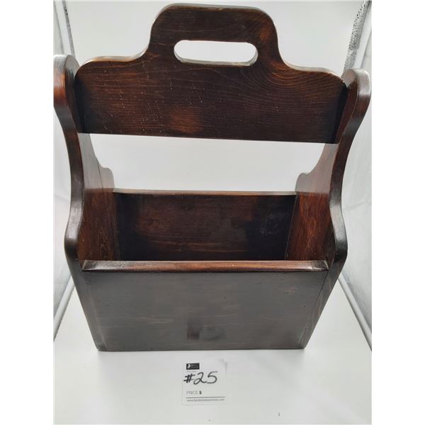 Wooden Book/Tool Carrier