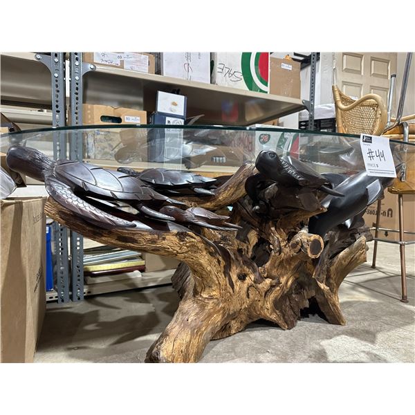 Mexican Iron Wood Coffee Table