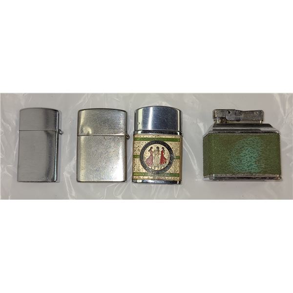 Auer Lighter Lot 4 Vintage Lighters Made in Japan