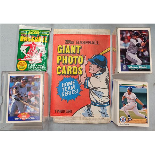 Large Lot Baseball Sports Cards Mixed Companies Stars Rookies and
