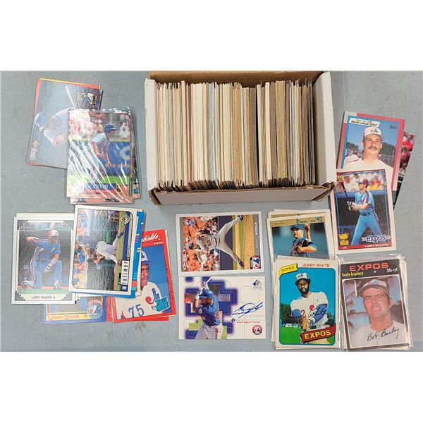Montreal Expos Baseball Cards Huge Mixed Lot +/ 400 Cards