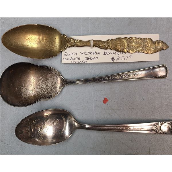 Antique Spoon Queen Victoria Diamond Jubilee 1897 plus 5 Others