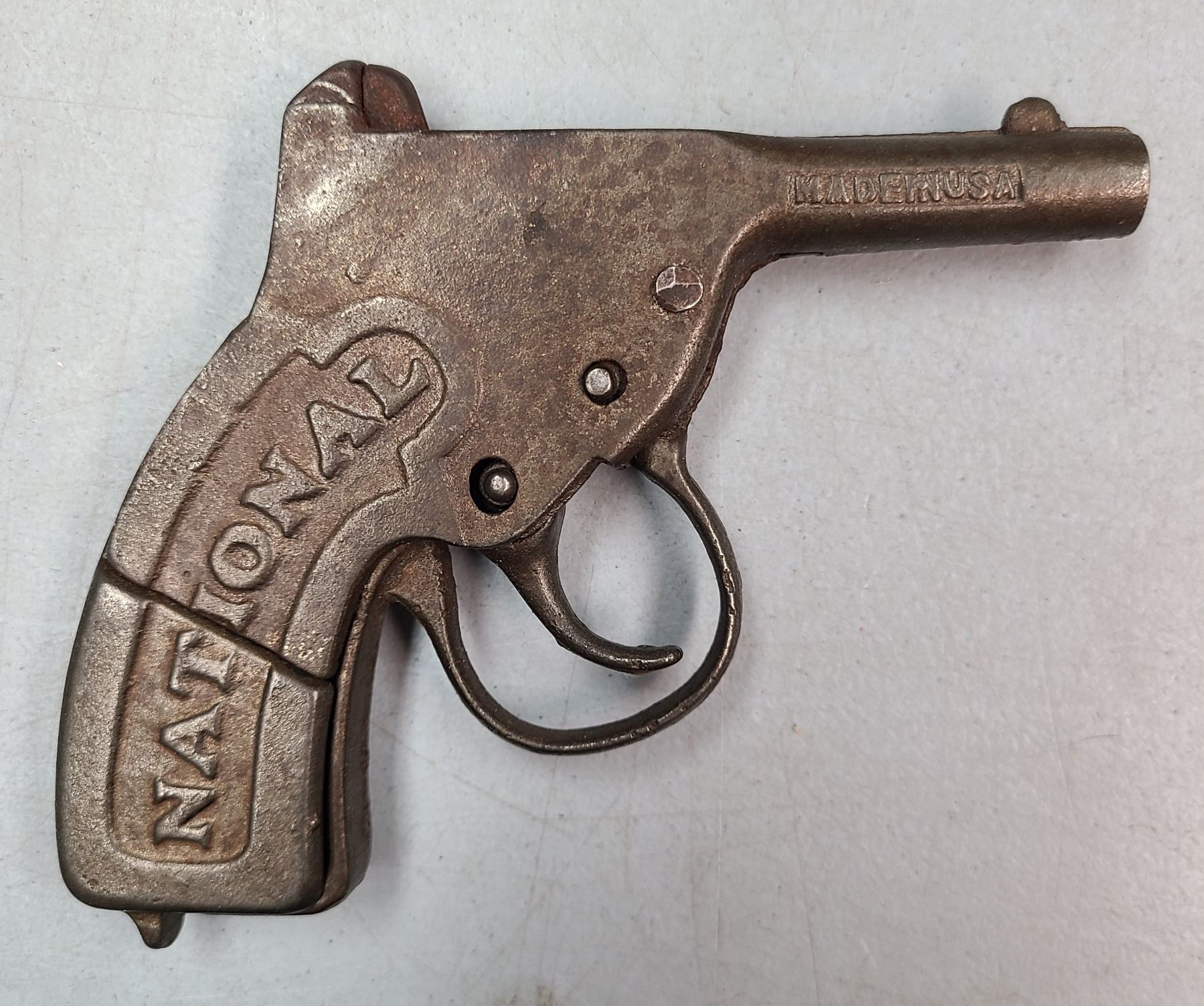 National Cast Iron Antique Cap Gun Made in 1911 .. Made in USA