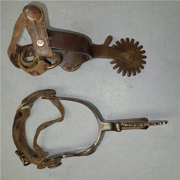 Crockett Western Spurs Used & Complete