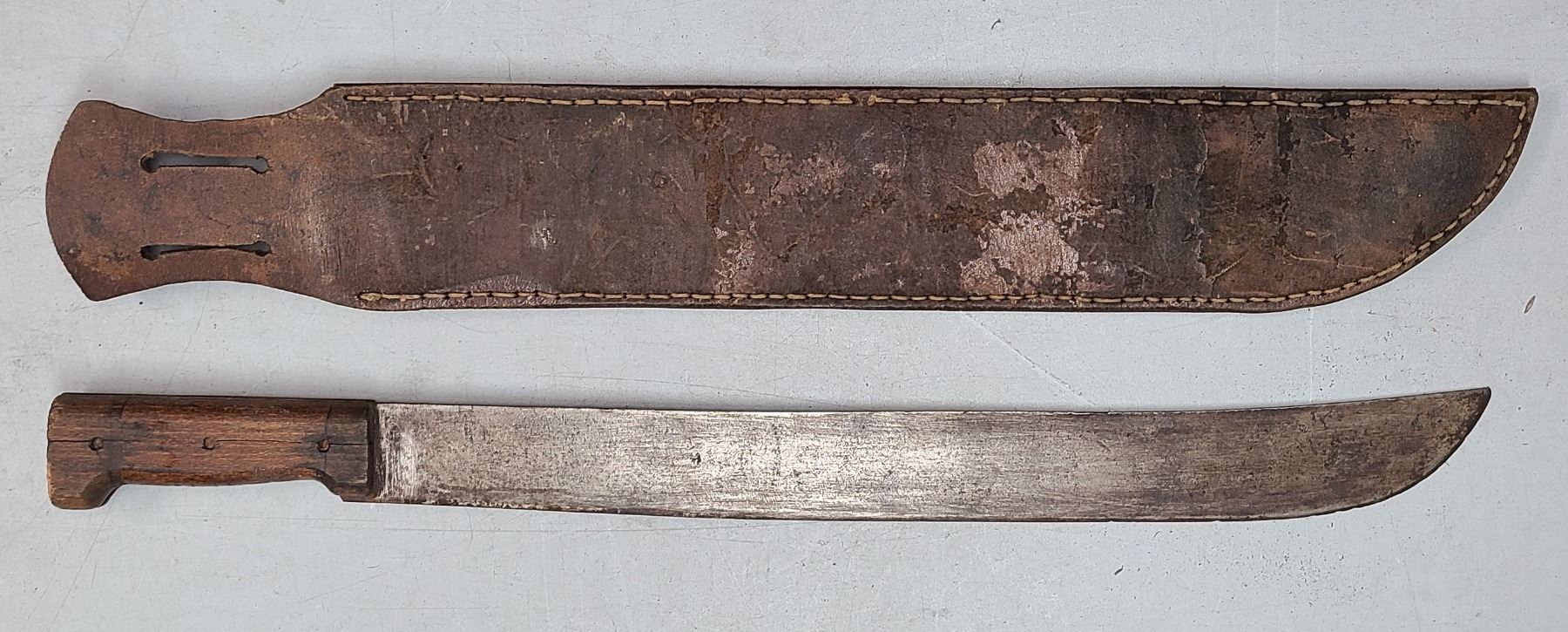 Vintage WW2 Machete Made in England by ZIP Brand Sheffield Steel Blade