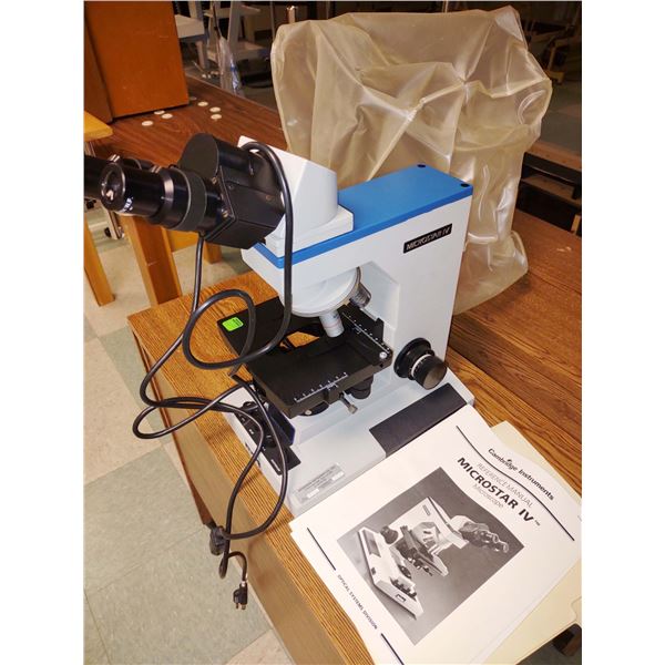 REICHERT MICROSTAR IV MICROSCOPE BY CAMBRIDGE INSTRUMENTS