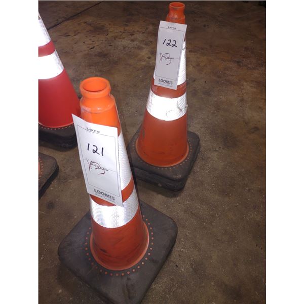 NEW 3 FT ORANGE TRAFFIC CONES (X6)