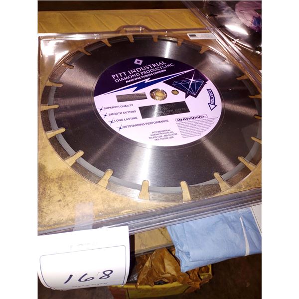 NEW, PITT INDUSTRIAL DIAMOND BLADE WET/DRY CONCRETE BLADE