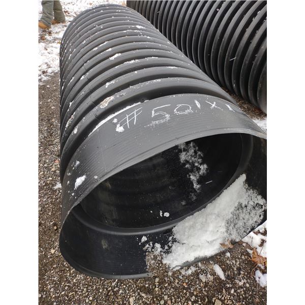PVC CULVERT PIPE, 67" L x 34" W (X7)