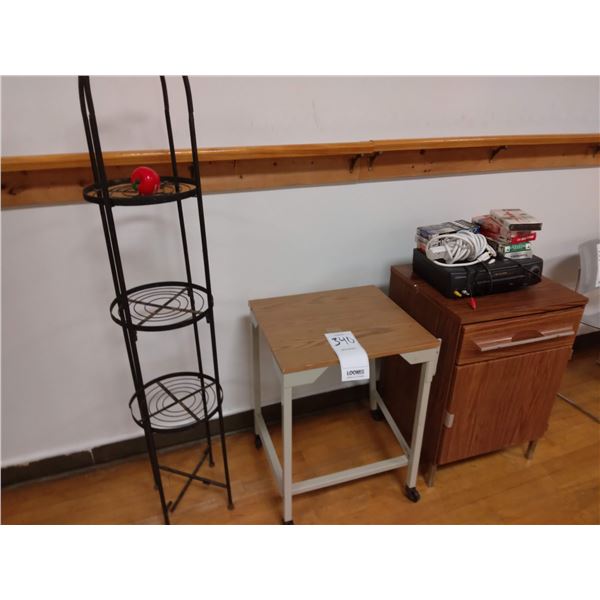 METAL STAND, ROLLING CART, STAND