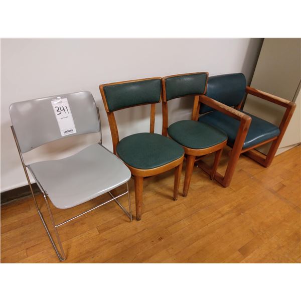 LOT OF 4 ASSORTED CHAIRS