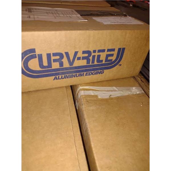 1 BOX CURVRITE 3 1/16" x 5 1/2" x  8' ALUMINUM EDGING - 10 PCS = 80 FT