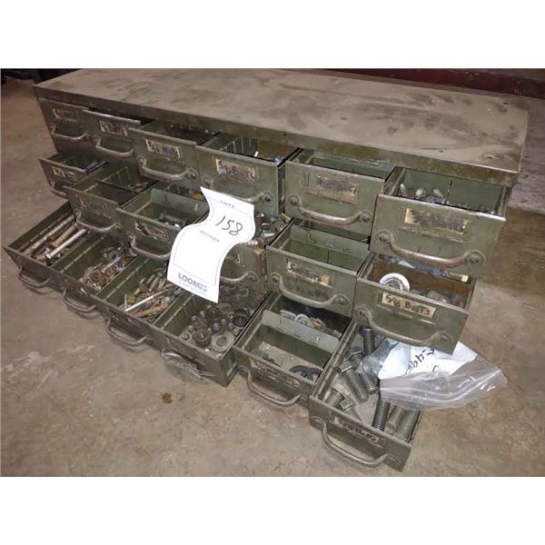 18 DRAWER METAL NUT AND BOLT HOLDER BIN