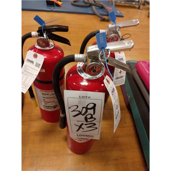 FIRE EXTINGUISHERS (X3)
